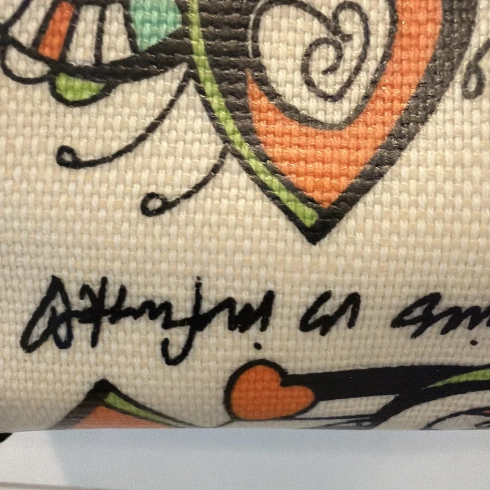 Sakroots Optic Songbird Pattern Bag/purse Rare Style 993 Eight Separate Sections